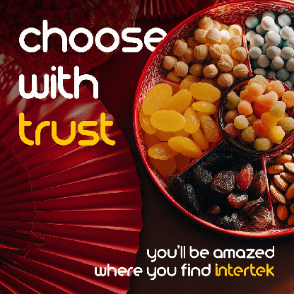 A plate full of Chinese New Year's snacks